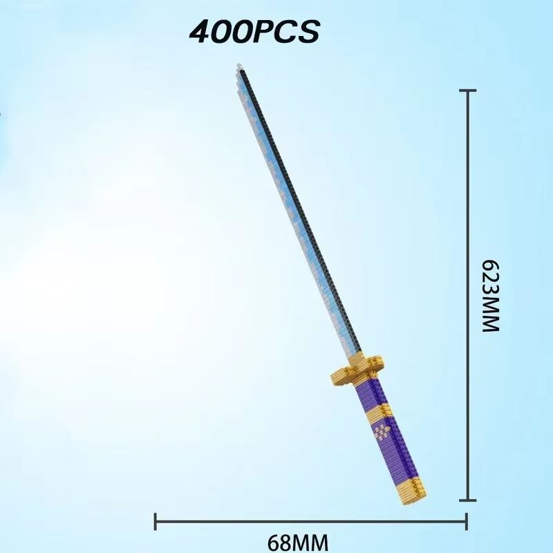 Samurai Sword Building Blocks Kit  KatanaInspired Ninja Blade Toy For Kids And Anime Collectors 2