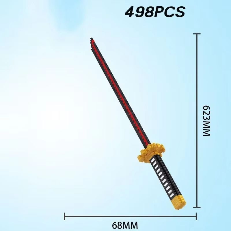 Samurai Sword Building Blocks Kit  KatanaInspired Ninja Blade Toy For Kids And Anime Collectors 3