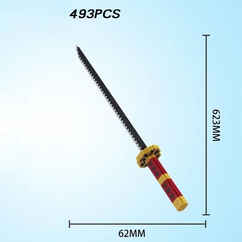 Samurai Sword Building Blocks Kit  KatanaInspired Ninja Blade Toy For Kids And Anime Collectors 8