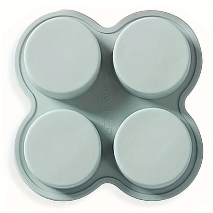 Air Fryer Egg Mold Round Shape NonToxic 4Cup Silicone Egg Steamer Cooking Mold  Fried Egg Tool For  6