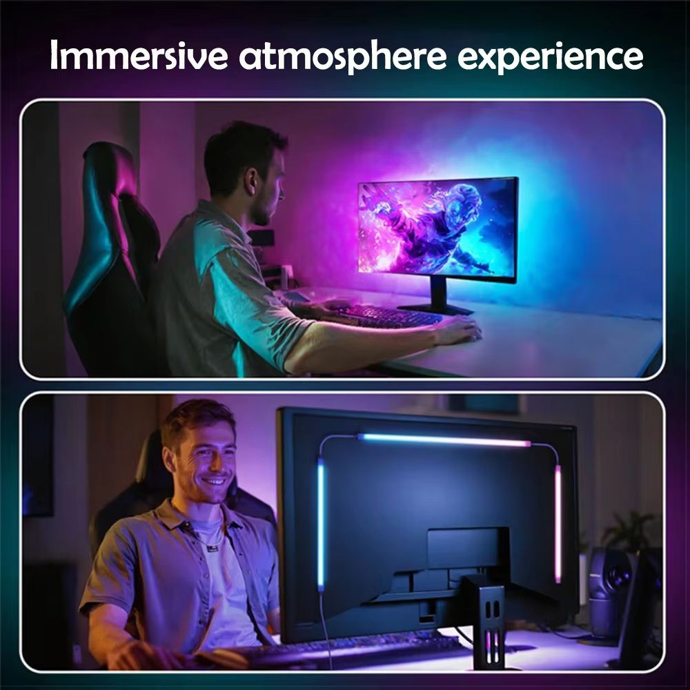 Smart RGB Gaming Light Strip  Sync Ambient Backlight For PC Monitor With App  DIY Color Control 4