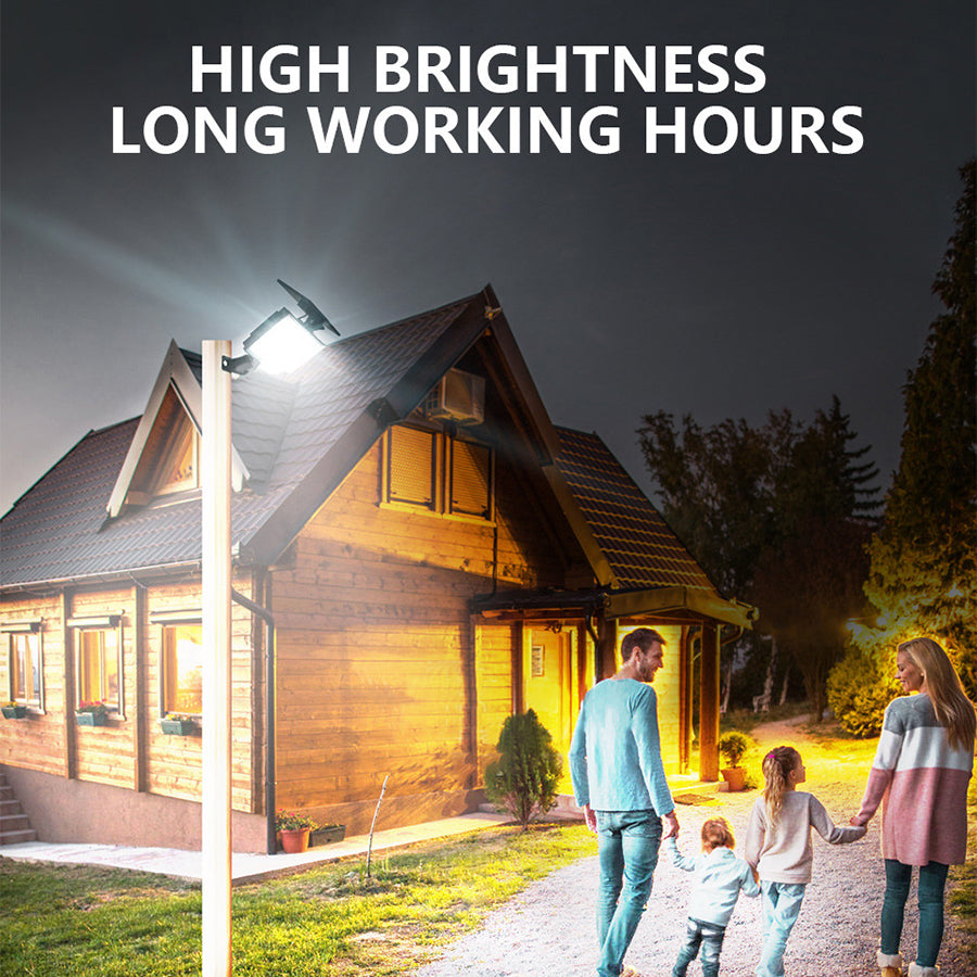 Solar Motion Light Outdoor Separate Panel 3 Light Modes Waterproof Solar Flood Lights for Garden, Garage & Wall Lightig