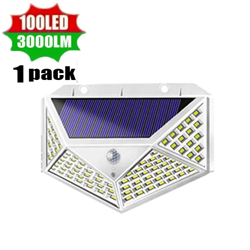 Solar Motion Light Outdoor Separate Panel 3 Light Modes Waterproof Solar Flood Lights for Garden, Garage & Wall Lightig