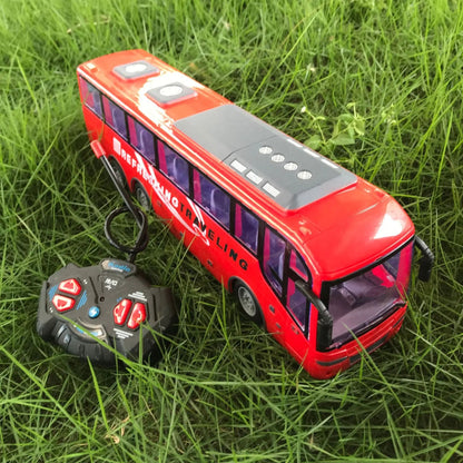 Large RC Electric Bus Toy With LED Lights For Kids 2