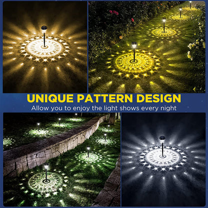 Super Bright Solar Lights Outdoor Waterproof, Solar Powered Pathway Lights 10 Pack, Garden LED Landscape Decorative Ligh