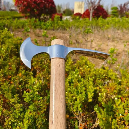 Double Headed Pickaxe With Wooden Handle For Gardening And Soil Loosening 4