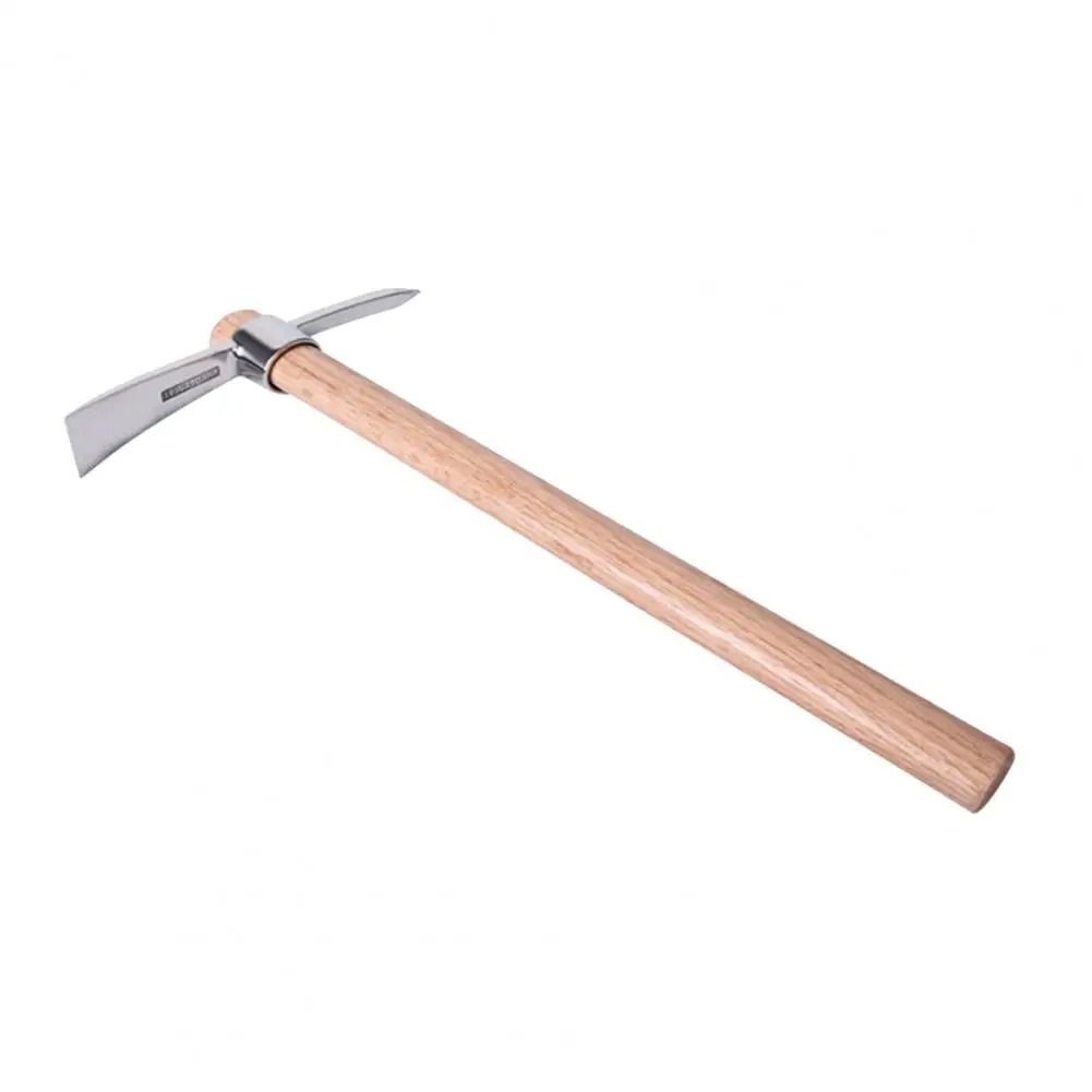 Double Headed Pickaxe With Wooden Handle For Gardening And Soil Loosening 6