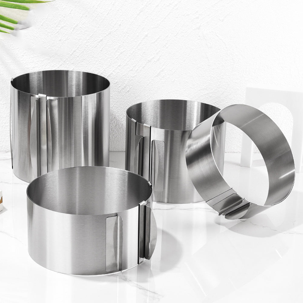 Premium Stainless Steel Telescopic Mousse Ring Mold Adjustable Cake Ring 1630cm With Rustproof Desi 3
