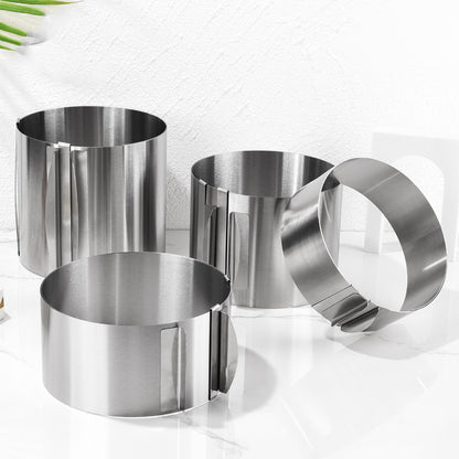 Premium Stainless Steel Telescopic Mousse Ring Mold Adjustable Cake Ring 1630cm With Rustproof Desi 3