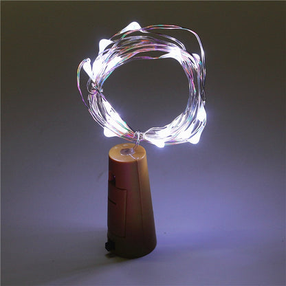 Copper Wire Bar LED Wine Bottle Cork String Lights, Bottle Fairy Lights, Holiday Christmas Lamp Decoration for Home Part