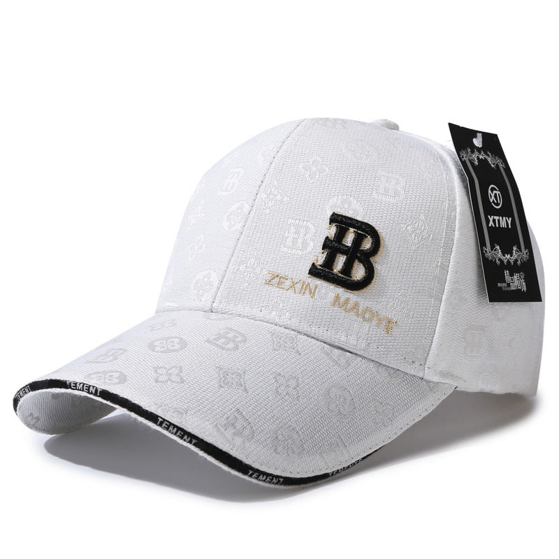 Street Letter Embroidered Hat, Korean Retro Baseball Cap for Women, Summer Couple Style, Versatile Fall Winter Cap