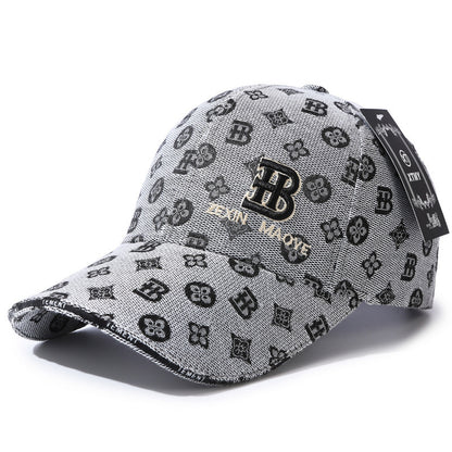 Street Letter Embroidered Hat, Korean Retro Baseball Cap for Women, Summer Couple Style, Versatile Fall Winter Cap