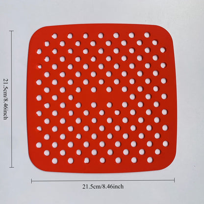 Reusable Air Fryer Liners for 5QT or Bigger, Easy Clean, Dishwasher Safe Non-Stick Parchment Paper Replacer