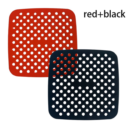 Reusable Air Fryer Liners for 5QT or Bigger, Easy Clean, Dishwasher Safe Non-Stick Parchment Paper Replacer