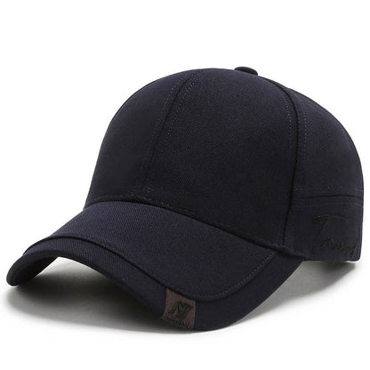 Mens Sun Cap Black Trendy Small Scale Baseball Hat Casual Versatile Fashion Cap For Daily Summer St