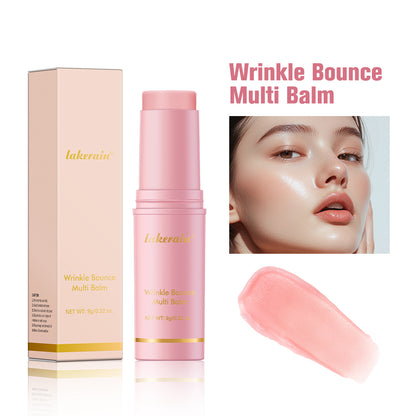 Moisturizing Wrinkle Balm, Bounce Multi Balm Collagen Cream, Multi Balm Stick Wrinkle Reducer, Long-Lasting Hydration