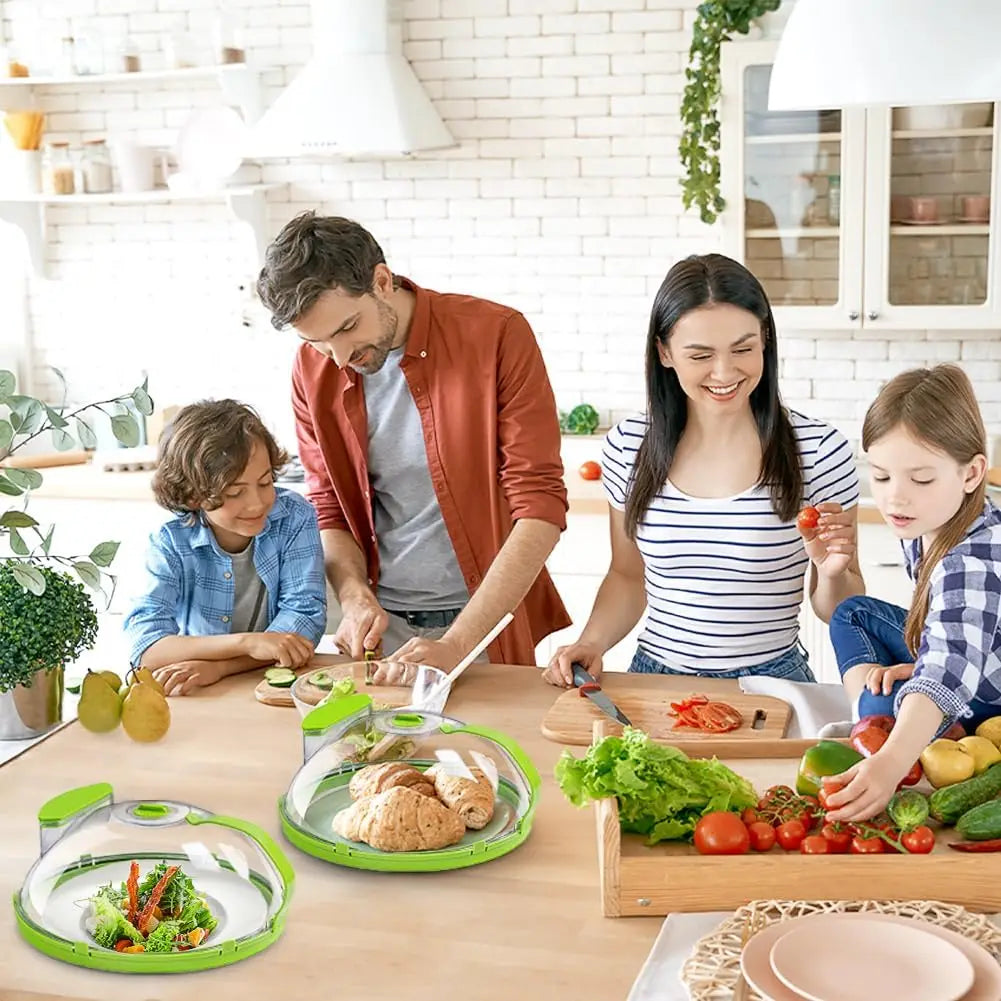 Microwave Cover for Food Clear Microwave Splatter Cover with Water Steamer and Handle & Plate Covers Kitchen Gadgets
