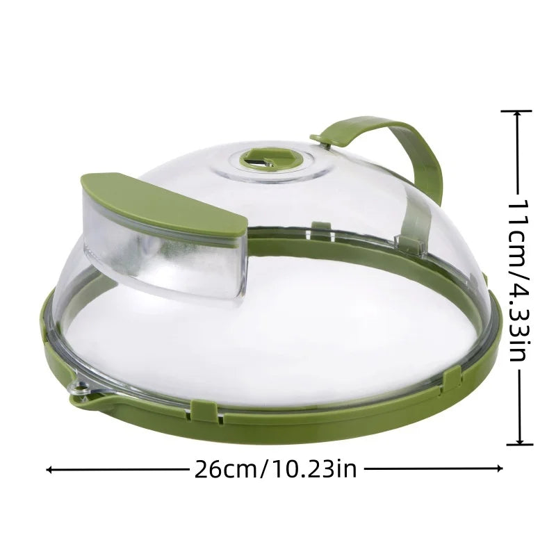 Microwave Cover for Food Clear Microwave Splatter Cover with Water Steamer and Handle & Plate Covers Kitchen Gadgets