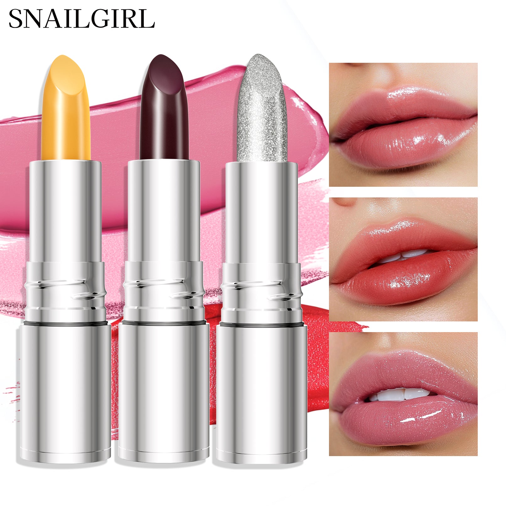 Temperature Color Changing Glitter Lipstick Waterproof, Long Lasting Moisturizing Lip Tint, Sexy Lips Makeup