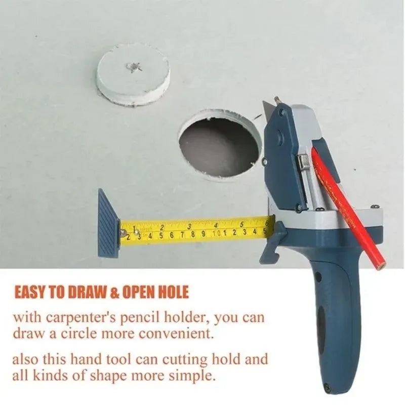 Professional Hand Tools Plasterboard Edger With 5M Tape Measure Drywall Cutting Carpentry Tool  Gyp 6