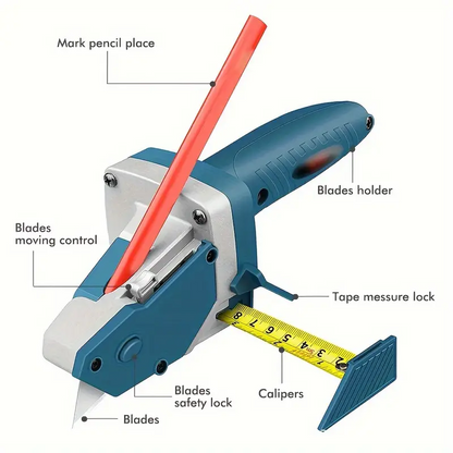 Professional Hand Tools Plasterboard Edger With 5M Tape Measure Drywall Cutting Carpentry Tool  Gyp 8