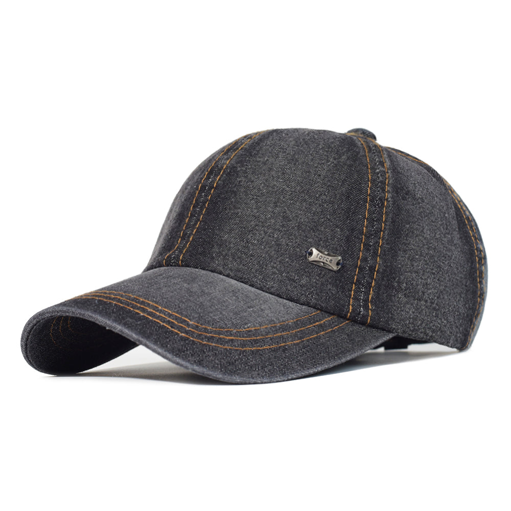 Adjustable Trucker Style Baseball Cap Vintage Washed Cotton Dad Hat Men Women Denim Low Profile Cap 6