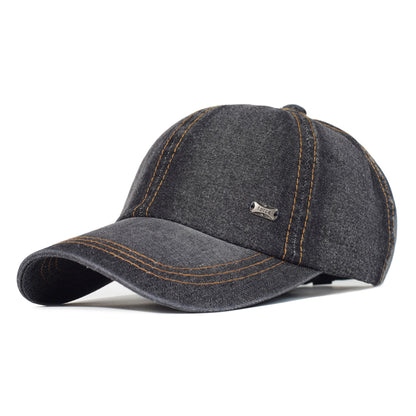 Adjustable Trucker Style Baseball Cap Vintage Washed Cotton Dad Hat Men Women Denim Low Profile Cap 6