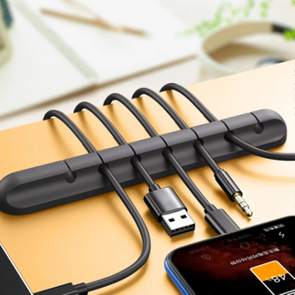 SelfAdhesive Silicone USB Cable Holder Clips  Cord Wire Organizer For Desk Desktop Tidy  Cable Mana 1
