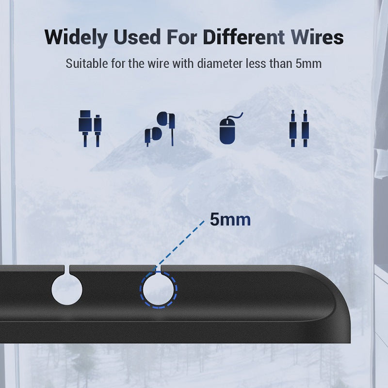 SelfAdhesive Silicone USB Cable Holder Clips  Cord Wire Organizer For Desk Desktop Tidy  Cable Mana 3