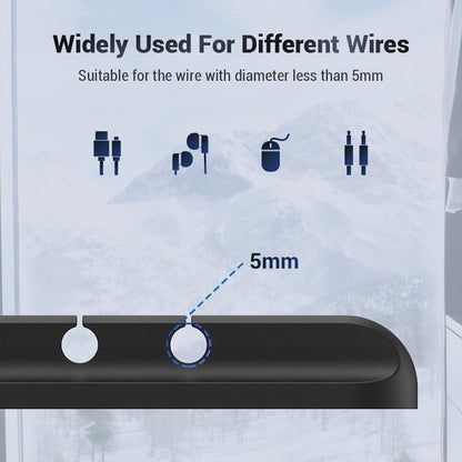 SelfAdhesive Silicone USB Cable Holder Clips  Cord Wire Organizer For Desk Desktop Tidy  Cable Mana 3