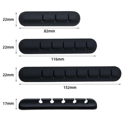 SelfAdhesive Silicone USB Cable Holder Clips  Cord Wire Organizer For Desk Desktop Tidy  Cable Mana 5