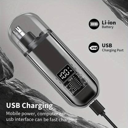 USB Rechargeable Nose And Ear Hair Trimmer For Men 3