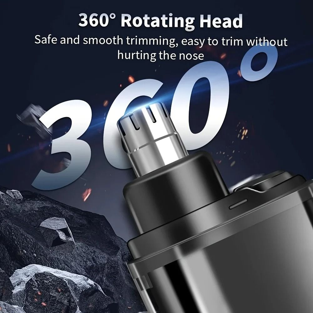 USB Rechargeable Nose And Ear Hair Trimmer For Men 5