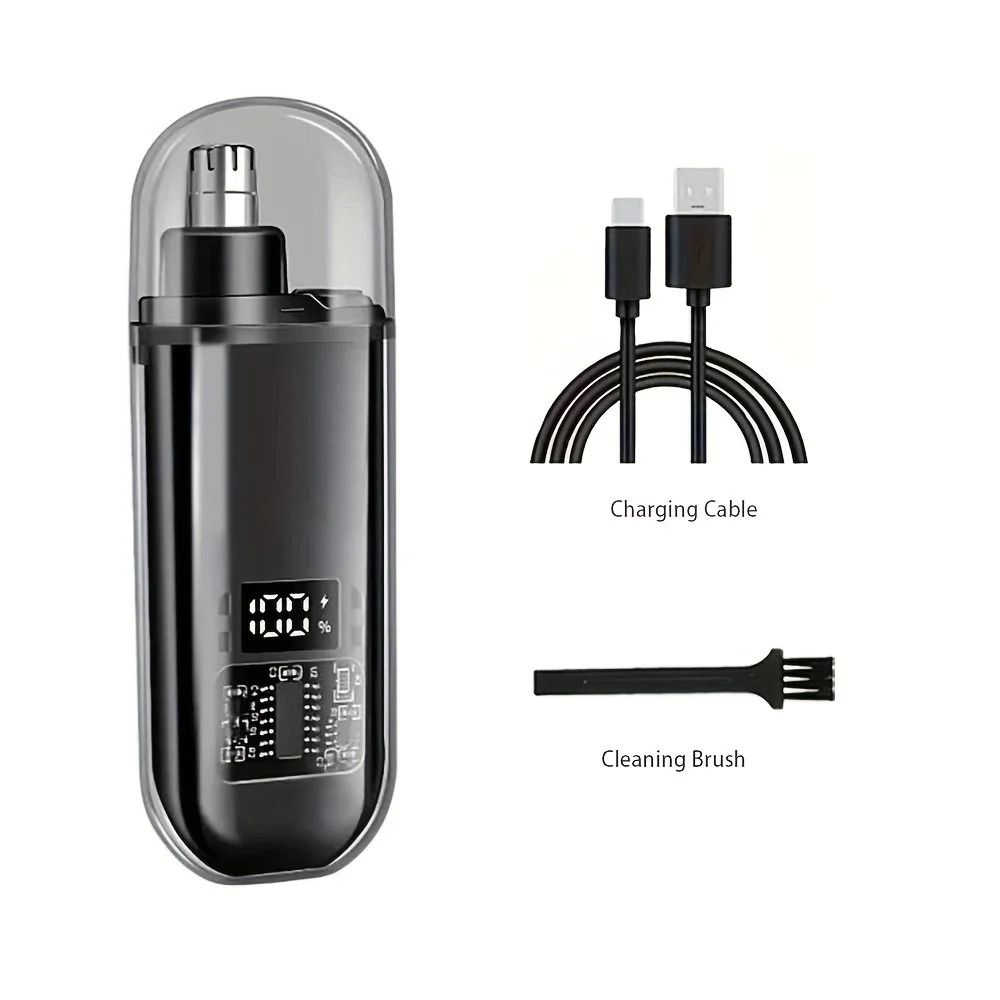USB Rechargeable Nose And Ear Hair Trimmer For Men 6