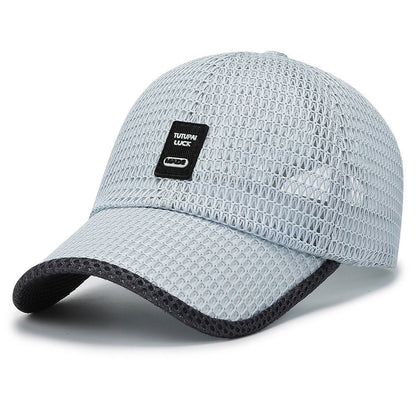 Breathable Summer Caps for Men, Mesh Baseball Cap, Dad Hat Snapback Trucker, Outdoor Fishing Hats Bone Gorras