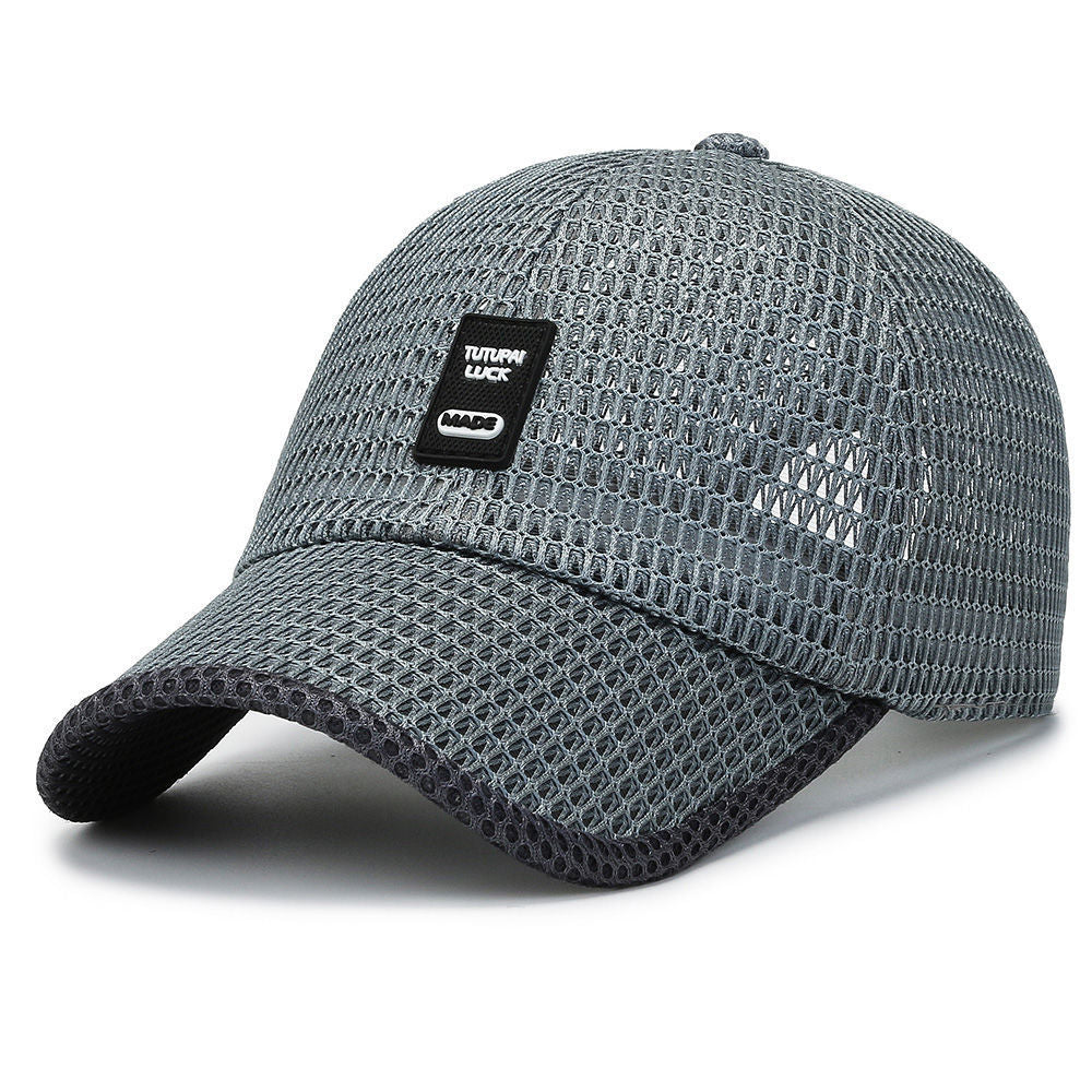 Breathable Summer Caps for Men, Mesh Baseball Cap, Dad Hat Snapback Trucker, Outdoor Fishing Hats Bone Gorras