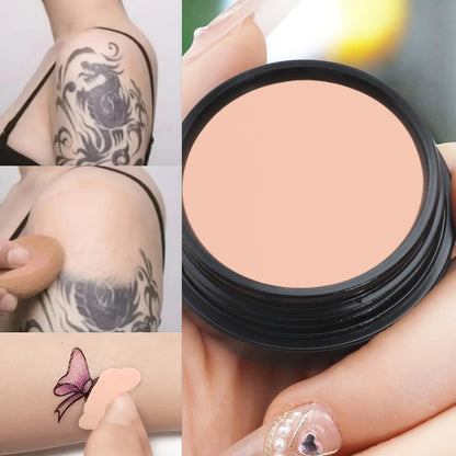 Waterproof Full Coverage, Tattoo and Scar Concealer, Natural Finish Foundation, All Skin Tones and Types Protection