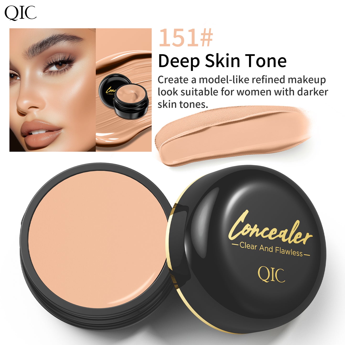 Waterproof Full Coverage, Tattoo and Scar Concealer, Natural Finish Foundation, All Skin Tones and Types Protection