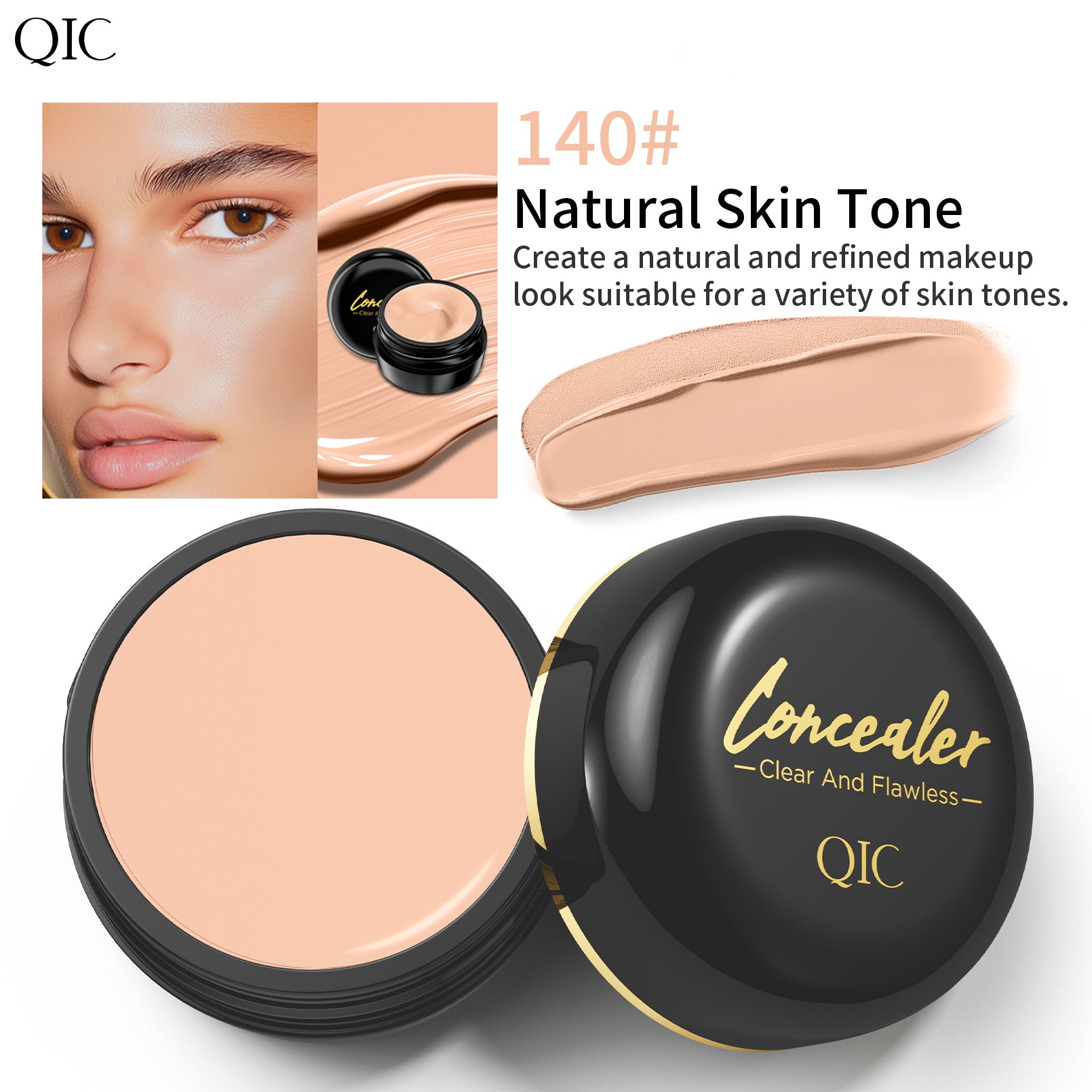 Waterproof Full Coverage, Tattoo and Scar Concealer, Natural Finish Foundation, All Skin Tones and Types Protection