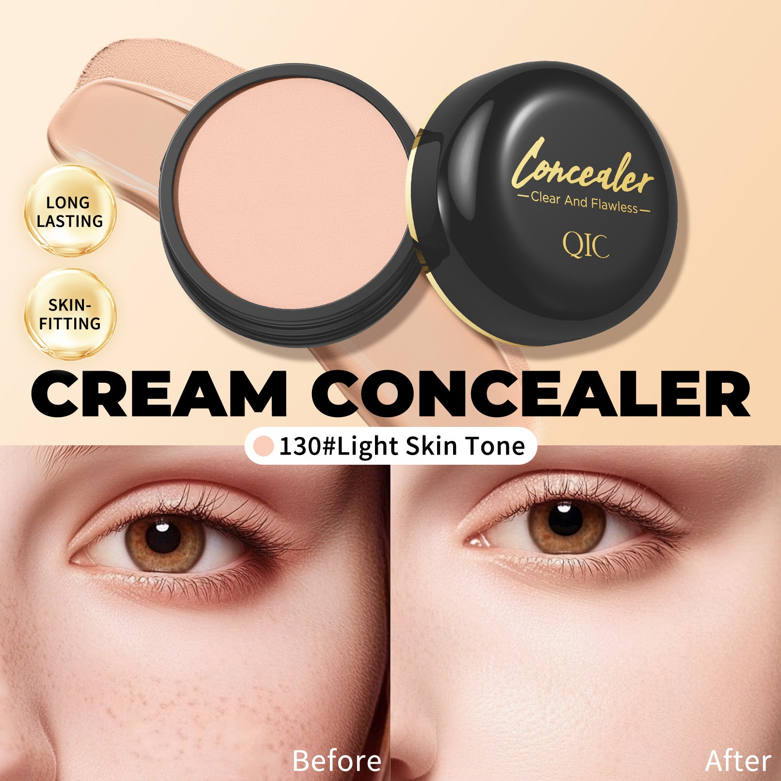 Waterproof Full Coverage, Tattoo and Scar Concealer, Natural Finish Foundation, All Skin Tones and Types Protection
