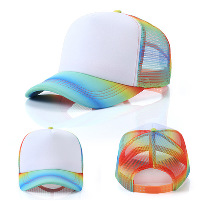 Starry Sky Sports Caps Sublimation Blank Baseball Caps, Adjustable Mesh Hats Summer Style for Custom Logo Printing