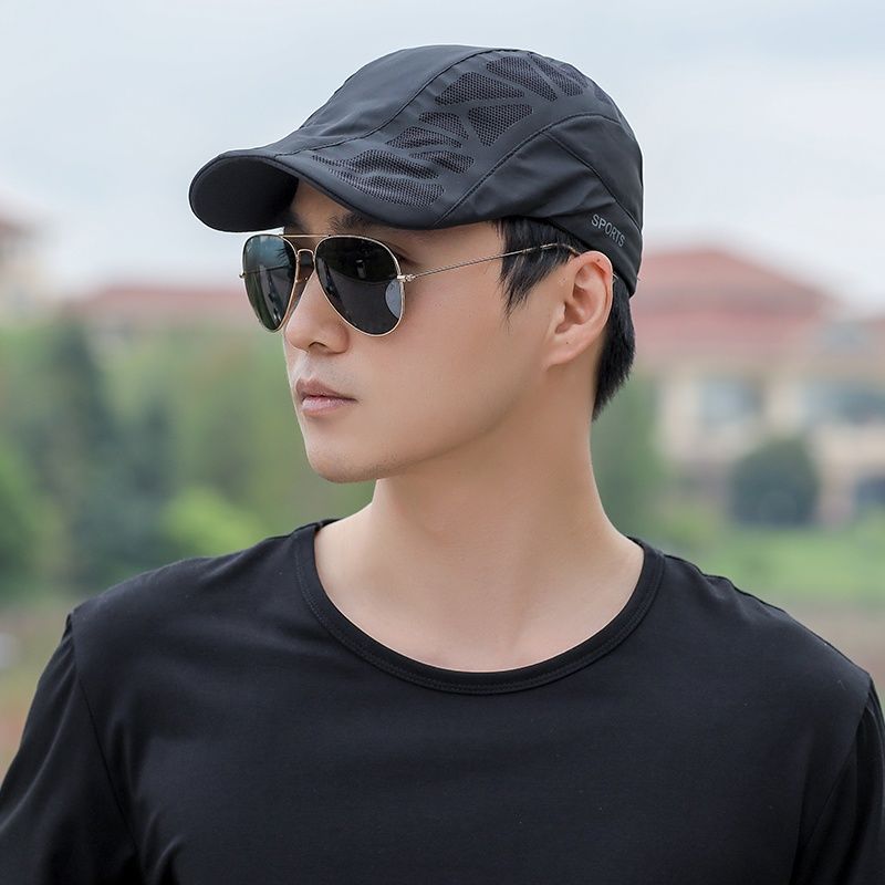 Men Fashion Letter Beret Hat Summer Flat Ivy Cap Golf Driving Sun Hat Peaky Blinder Style Casquette 3