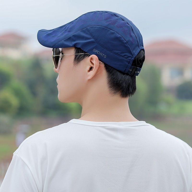Men Fashion Letter Beret Hat Summer Flat Ivy Cap Golf Driving Sun Hat Peaky Blinder Style Casquette 4