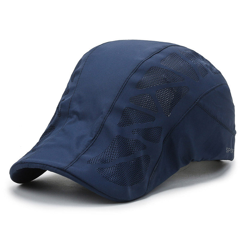 Men Fashion Letter Beret Hat Summer Flat Ivy Cap Golf Driving Sun Hat Peaky Blinder Style Casquette 6