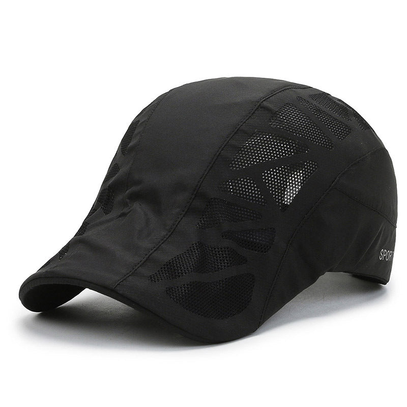 Men Fashion Letter Beret Hat Summer Flat Ivy Cap Golf Driving Sun Hat Peaky Blinder Style Casquette 9