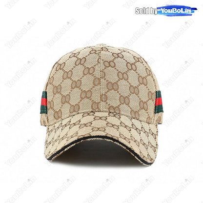 Classic Red Green Stripe Black Baseball Cap for Men Women, Outdoor Casual Trucker Hat, New Fashion Sport Dad Hat