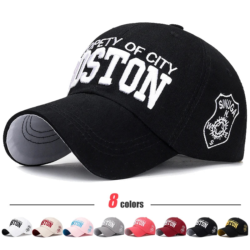 Cotton 3D Embroidery Soft Top Baseball Cap, Unisex Snapback Hat, Dad Cap for Tennis, Sports, Summer Outdoor Use