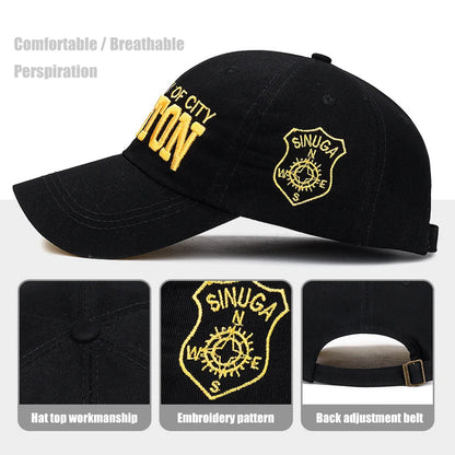 Cotton 3D Embroidery Soft Top Baseball Cap, Unisex Snapback Hat, Dad Cap for Tennis, Sports, Summer Outdoor Use