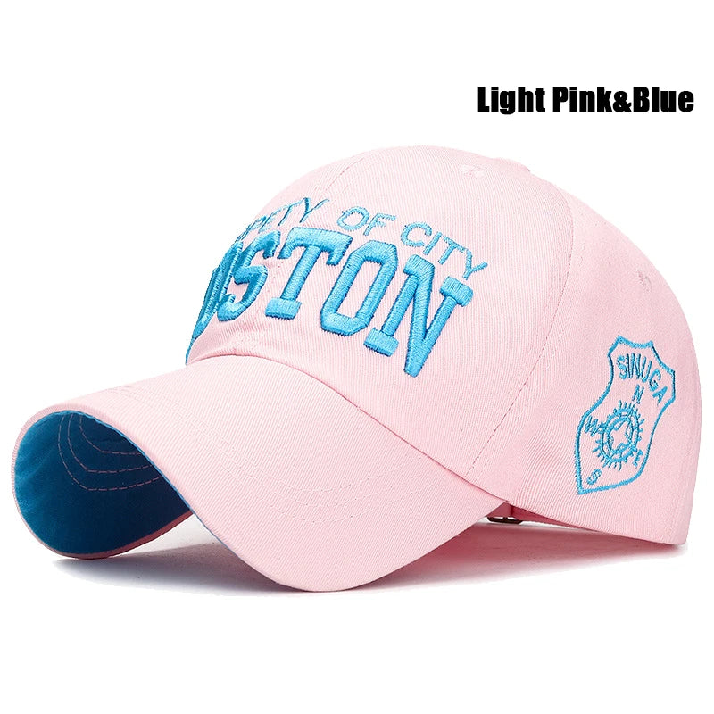 Cotton 3D Embroidery Soft Top Baseball Cap, Unisex Snapback Hat, Dad Cap for Tennis, Sports, Summer Outdoor Use