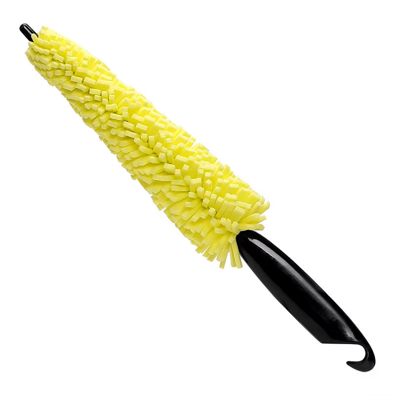 Car Wheel Brush,Heavy Duty Rim & Tire Cleaning Brush with Non Slip Handle, Detailing Tool for Automotive & Motorcycle